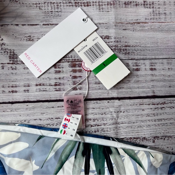 Red Carter Tropical Bikini Swim Bottom - Picture 4 of 5